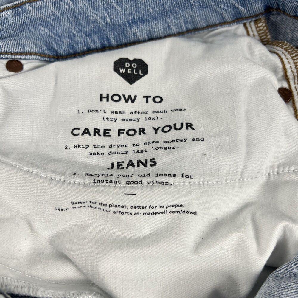 Madewell Denim Shorts Curvy Perfect Vintage Blue 16W inseam 10in waist 39-40in - Picture 4 of 6